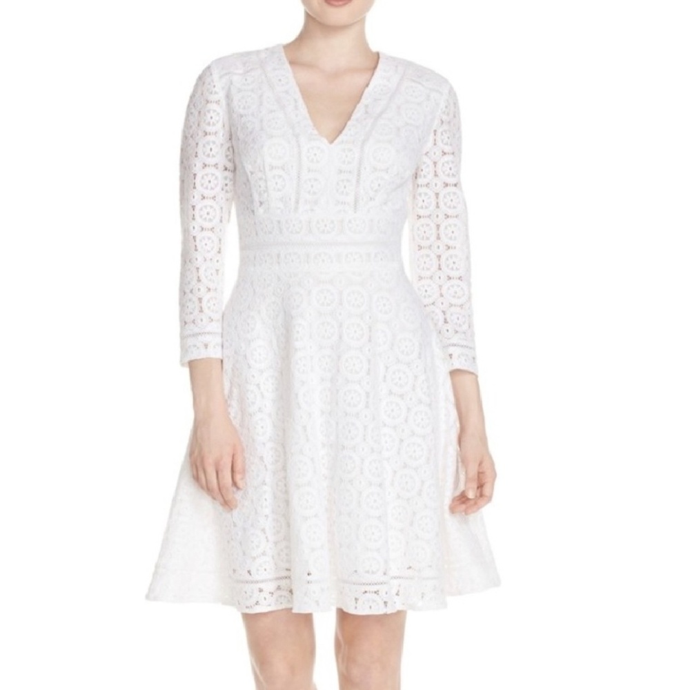 Eliza j eyelet dress